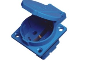 Контакт шуко 16А за панелен монтаж/вграждане в индустриално табло